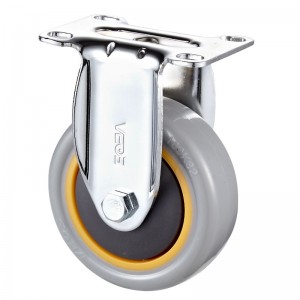 Medium Duty - Chrome plated housing with Orange TPE wheel2