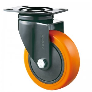 Medium Duty - Chrome plated housing with Orange TPE wheel15